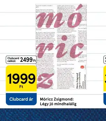 Tesco Mricz Zsigmond: Légy j mindhalálig ajánlat