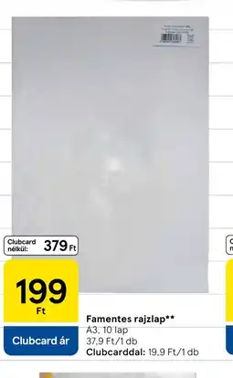 Tesco Famentes rajzlap ajánlat