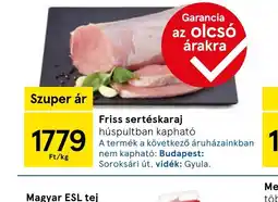 Tesco Friss sertéskaraj ajánlat
