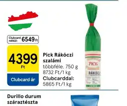 Tesco Pick Rákczi szalámi ajánlat