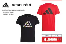 Hervis Adidas Gyerek Póló ajánlat