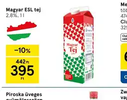 Tesco Magyar ESL tej ajánlat