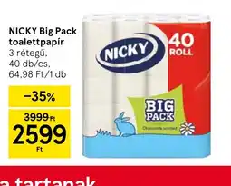 Tesco Nicky Big Pack Toalettpapír ajánlat
