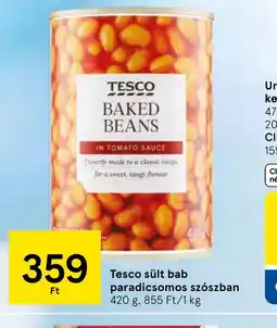 Tesco Tesco sült bab paradicsomos szszban ajánlat