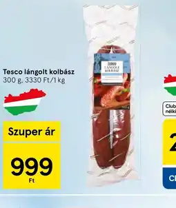 Tesco Tesco lángolt kolbász ajánlat