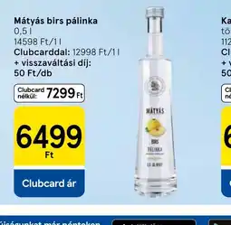 Tesco Mátyás birs pálinka ajánlat