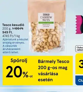 Tesco Tesco kesudi ajánlat