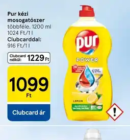 Tesco Pur kézi mosogatszer ajánlat