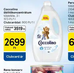 Tesco Coccolino öblítőkoncentrátum ajánlat