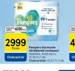 Tesco Pampers Harmonie törlőkendő multipack ajánlat