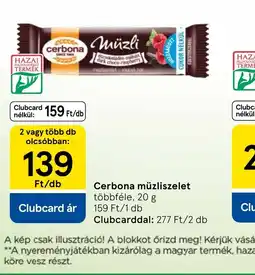Tesco Cerbona müzliszelet ajánlat