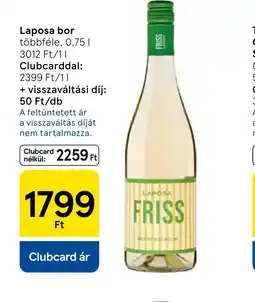 Tesco Laposa bor ajánlat