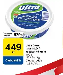 Tesco Ultra Derm nagyhatású kéztisztít krém ajánlat