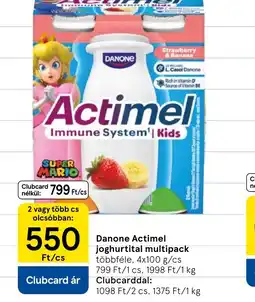 Tesco Danone Actimel joghurtital multipack ajánlat
