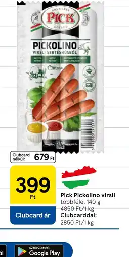 Tesco Pick Pickolino virsli ajánlat