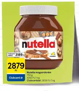 Tesco Nutella mogyorkrém ajánlat
