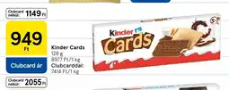 Tesco Kinder Cards ajánlat