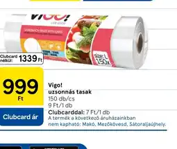 Tesco Vigo! uzsonnás tasak ajánlat