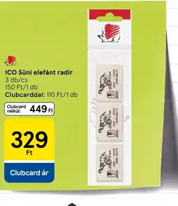 Tesco ICO Sünl elefánt radír ajánlat