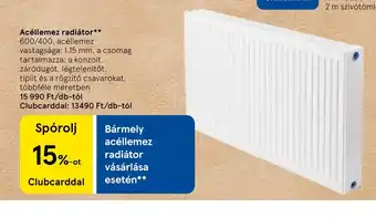 Tesco Acéllemez radiátor ajánlat