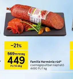 Tesco Familia Harmnia rúd ajánlat