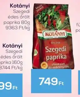 GRoby Kotányi Szegedi édes őrölt paprika ajánlat