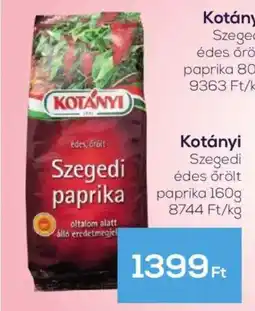 GRoby Kotányi Szegedi édes őrölt paprika ajánlat