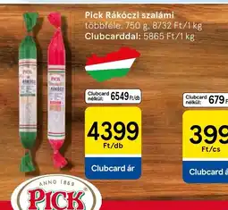 Tesco Pick Rákczi szalámi ajánlat