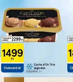 Tesco Carte d'Or Trio jégkrém ajánlat