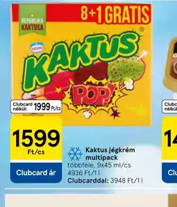 Tesco Kaktus Jégkrém multipack ajánlat