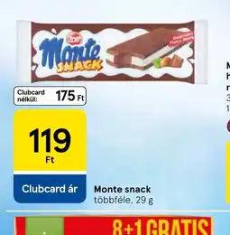 Tesco Monte snack ajánlat
