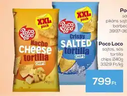 GRoby Poco Loco sajtos, sós tortilla chips ajánlat