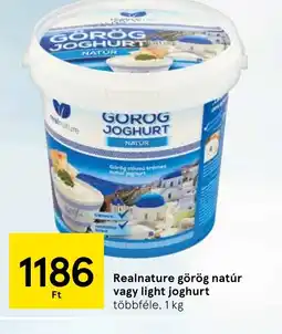 Tesco Realnature görög natúr vagy light joghurt ajánlat