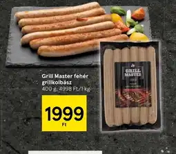 Tesco Grill Master fehér grillkolbász ajánlat