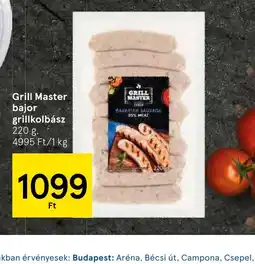 Tesco Grill Master bajor grillkolbász ajánlat