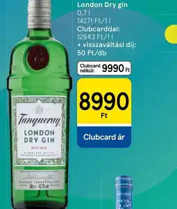 Tesco Tanqueray London Dry Gin ajánlat