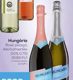 GRoby Hungária Rosé pezsgő. Alkoholmentes ajánlat