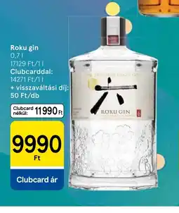 Tesco Roku gin ajánlat