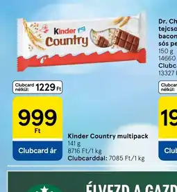 Tesco Kinder Country multipack ajánlat