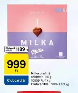 Tesco Milka praliné ajánlat