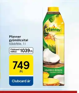 Tesco Pfanner gyümölcsital ajánlat