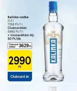 Tesco Kalinka vodka ajánlat