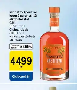 Tesco Mionetto Aperitivo ajánlat