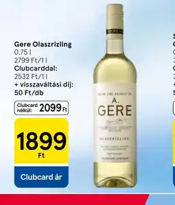 Tesco Gere Olaszrizling ajánlat