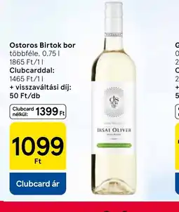 Tesco Ostoros Birtok bor ajánlat