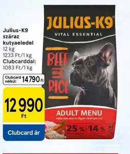 Tesco Julius-K9 száraz kutyaeledel ajánlat