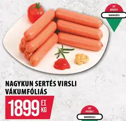 Coop Nagykun Sertés virsli vákumfóliás ajánlat