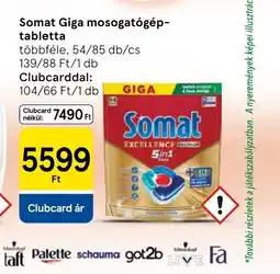 Tesco Somat Giga mosogatgép-tabletta ajánlat