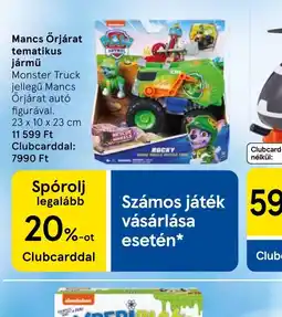 Tesco Mancs Őrjárat tematikus jármű ajánlat