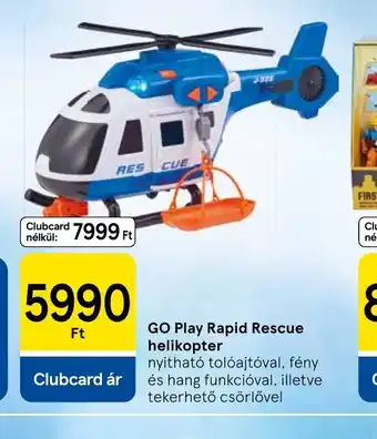Tesco Go Play Rapid Rescue helikopter ajánlat